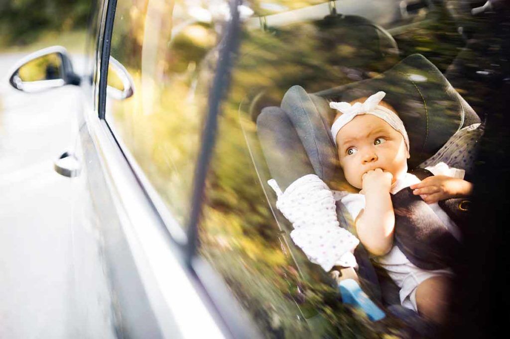 Bend Collision Center Baby in Car