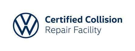 VW certified collision repair logo